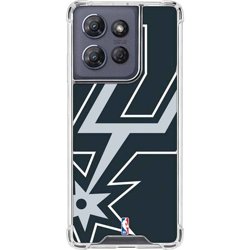NBA San Antonio Spurs Large Logo Moto G Power 5G (2025) Clear Case